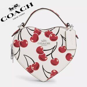 🍒 Heart Crossbody Bag With Cherry Print
